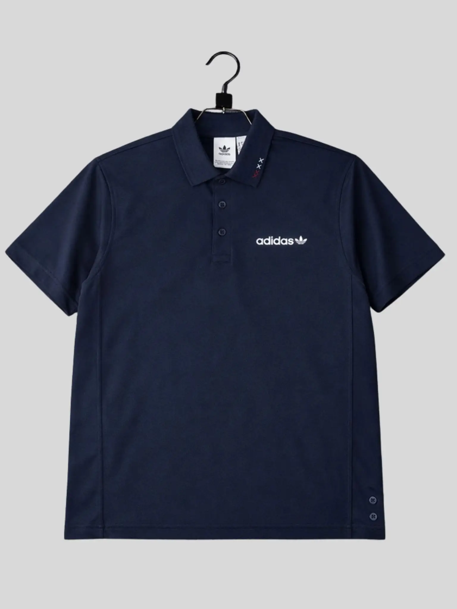 Addidas (11) Original Adidas T-Shirt Navy Blue - Image 1